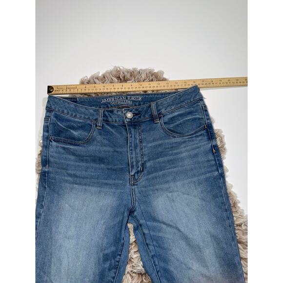 American Eagle women’s super stretch hi rise jegging blue jeans - Picture 7 of 13